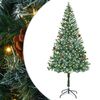 vidaXL Tekojoulukuusi 300 LED-valoilla Vihre&auml; 180 cm PVC ja ter&auml;s