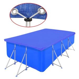 vidaXL Uima-altaan suoja PE suorakaide 90 g/sqm 394 x 207 cm