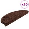 vidaXL Porrasmatot 10 kpl 65x21x4 cm Ruskea Puolipy&ouml;re&auml; Suuri
