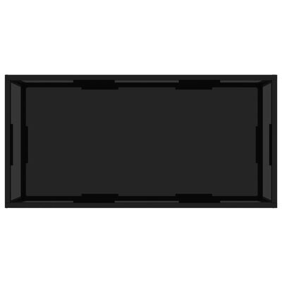 vidaXL Sohvapöytä musta 100x50x35 cm karkaistu lasi