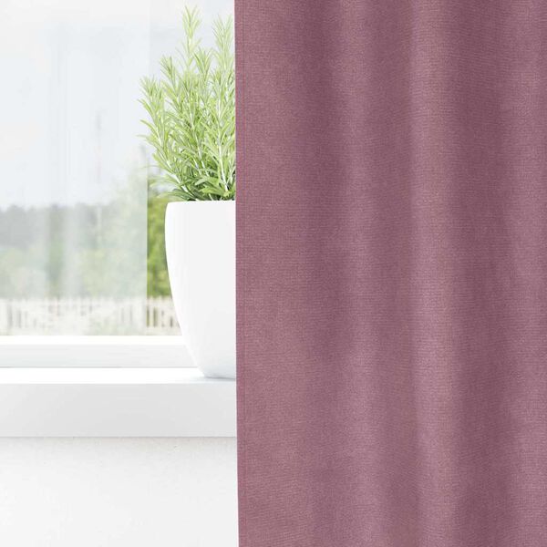 vidaXL Pimennysverhot 2 pcs Tumma vaaleanpunainen 140 x 175 cm Sametti