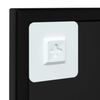 vidaXL Sein&auml;peili musta 60x60 cm metalli