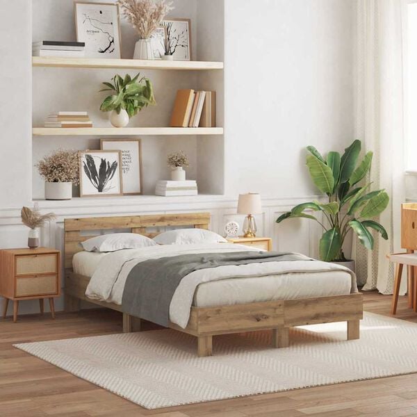 vidaXL S&auml;ngyn runko p&auml;&auml;tyll&auml; Artisan tammi 4FT6 Double Tekninen puu