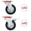 vidaXL Rullapy&ouml;r&auml;t 24 kpl 100 mm