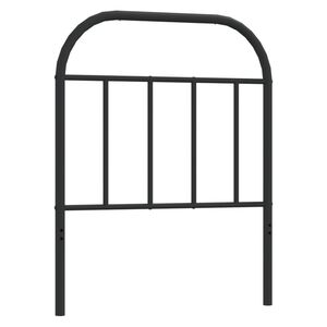 vidaXL Metallinen vaihtop&auml;&auml;ty musta 75 cm