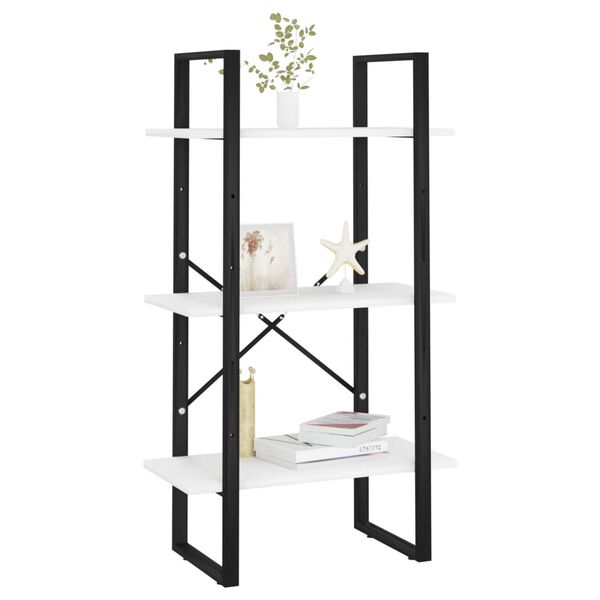 vidaXL Varastohylly valkoinen 60x30x105 cm tekninen puu