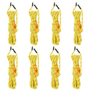 vidaXL Heijastava teltan kiinnitysk&ouml;ysi kiristimill&auml; 8 kpl 4 m 4 mm