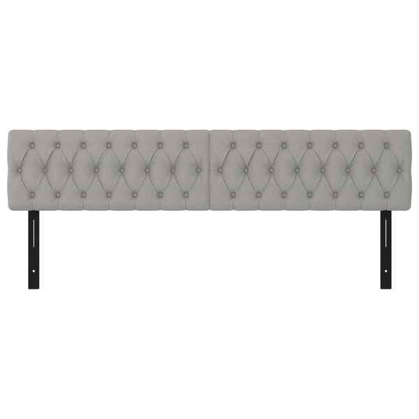 vidaXL P&auml;&auml;tylevyt 2 kpl vaaleanharmaa 90x7x78/88 cm kangas