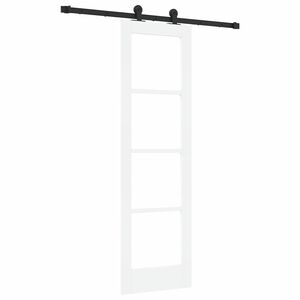 vidaXL Liukuovi ORKDAL Valkoinen 61 x 198,5 cm T&auml;ysi m&auml;nty ja lasi