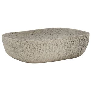 vidaXL Pesuallas tasolle harmaa suorakaide 48x37,5x13,5 cm keraaminen