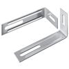 vidaXL Antikallistuskiinnike 2 Hopea 74,5 x 15 x 32 mm Rauta