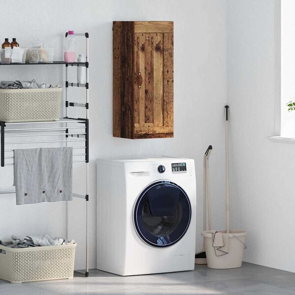 vidaXL Sein&auml;kaappi Vanha Puu 34,5 x 34 x 90 cm Tekninen puu