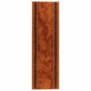 vidaXL K&auml;yt&auml;v&auml;matto FLORNES Kudottu Oranssi 67 cm x 150 cm PP 7 mm