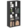 vidaXL Huoneenjakaja/kirjahylly musta 69,5x29x137,5 cm tekninen puu