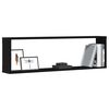 vidaXL Wall Cube hyllyt 4 kpl musta tammi 100x15x30 cm tekninen puu