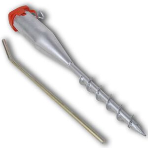 vidaXL Aurinkovarjon jalusta 55 cm sinkitty teräs