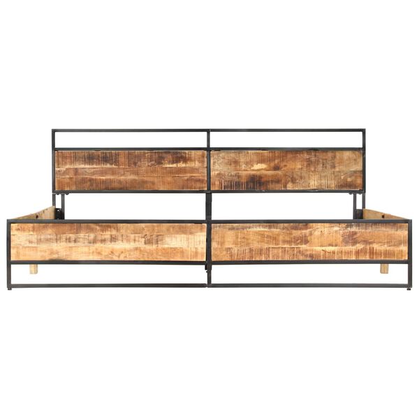 vidaXL S&auml;ngynrunko t&auml;ysi karkea mangopuu 200x200 cm