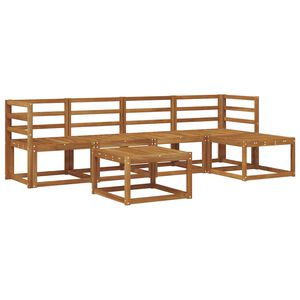 vidaXL Ulkosohvakokoelma 6 pcs Luonnollinen