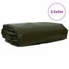 vidaXL Pressu 650g / m&sup2; Oliivivihre&auml; 3,5 x 5 m Kangas PVC-pinnoitteella