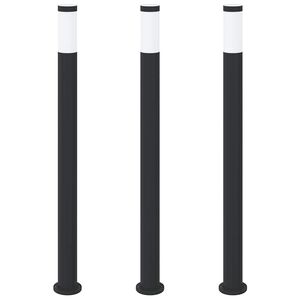 vidaXL Pollarivalaisimet 3 kpl 110 cm ruostumaton ter&auml;s IP44