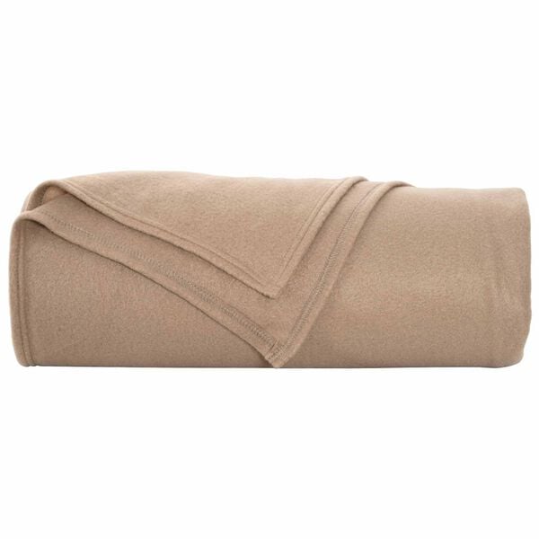 vidaXL Heittoviltti Camel 210 x 140 cm Fleese