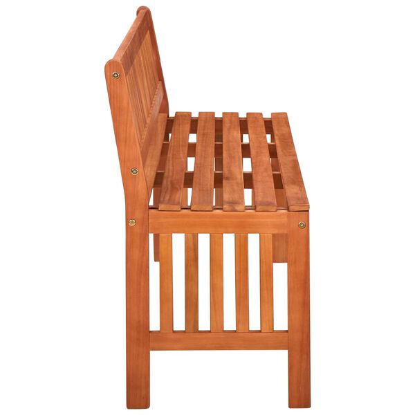 vidaXL Puutarhapenkki 137 cm eukalyptuspuu