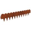 vidaXL Nurmireunus 10 pcs 103 x 20 cm Ter&auml;s Ruosteinen
