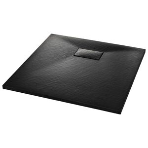 vidaXL Suihkualusta 80x80 cm SMC musta