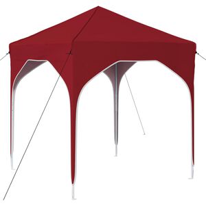 vidaXL Pop-up Juhlateltta 194 x 194 x 245 cm Burgundi