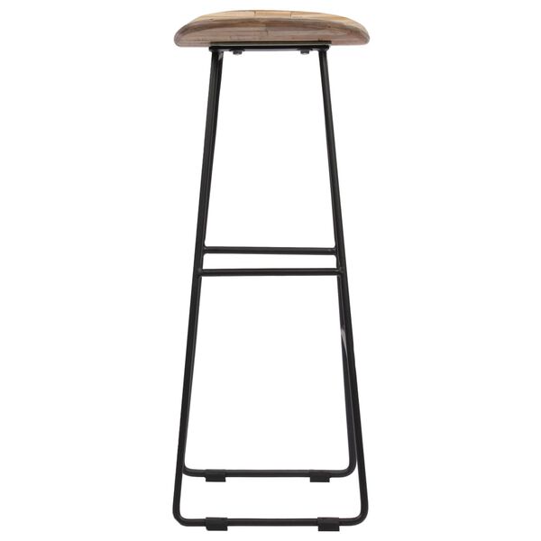 vidaXL Baarituolit 4 kpl uusiok&auml;ytetty tiikki