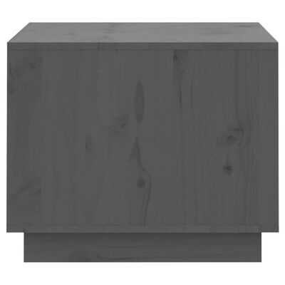 vidaXL Sohvapöytä harmaa 120x50x40,5 cm täysi mänty