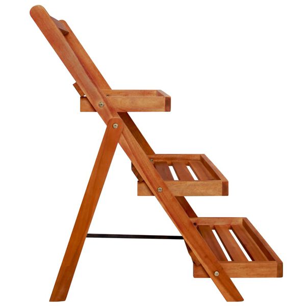 vidaXL 3-kerroksinen kukkateline 50x63x80 cm täysi akaasiapuu