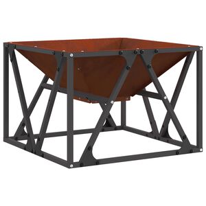 vidaXL Tulilautanen Ruosteinen 50 x 50 x 35 cm Kulunut Ter&auml;s