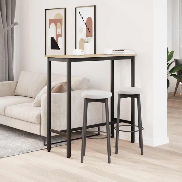 vidaXL P&ouml;yt&auml; Sonoman tammi 100 x 40 x 100,5 cm Kehitetty puu ja ter&auml;s