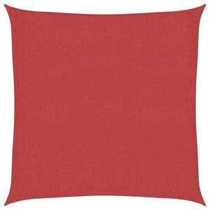 vidaXL Aurinkopurje 160 g/m&sup2; punainen 2x2 m HDPE