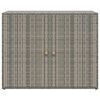 vidaXL Puutarhan s&auml;ilytyskaappi harmaa 100x55,5x80 cm polyrottinki