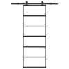 vidaXL Liukuovi asennustarvikkeilla 76x205 cm ESG lasi ja alumiini