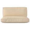 vidaXL Palletin tyynykokoelma 2 pcs Beige Oxford-kangas