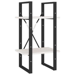 vidaXL 2-tasoinen kirjahylly valkoinen 40x30x70 cm t&auml;ysi m&auml;nty