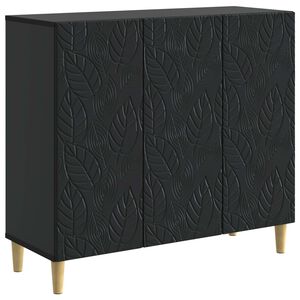 vidaXL Sivup&ouml;yt&auml; Musta 89 x 34,5 x 80 cm Tekninen puu