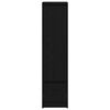 vidaXL Kaappi musta tammi 29,5x34x119,5 cm tekninen puu