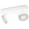 Philips myLiving LED-spottivalo Clockwork 2x4,5 W valkoinen 531723116