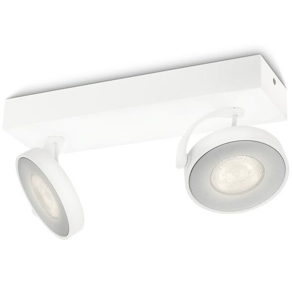 Philips myLiving LED-spottivalo Clockwork 2x4,5 W valkoinen 531723116