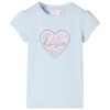 Lasten T-paita vaaleansininen 116