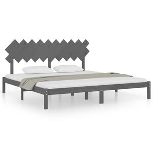 vidaXL S&auml;ngynrunko harmaa t&auml;ysi m&auml;nty 200x200 cm