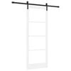 vidaXL Liukuovi ORKDAL Valkoinen ja musta 83 x 211 cm