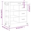 vidaXL Keitti&ouml;vaunu MONZA 84x40x88,5 cm t&auml;ysi m&auml;nty