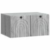 vidaXL Sein&auml;lle asennettava TV-kaappi Harmaa sonoma 59,5 x 41 x 30 cm