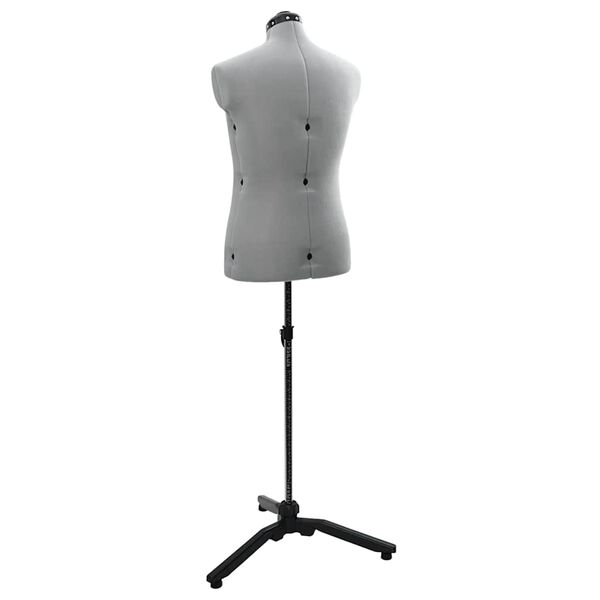 vidaXL Säädettävä mekko muoto naiselle Harmaa 37.5-45.5 tuumaa kangas