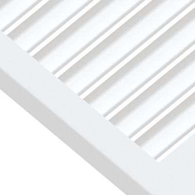 vidaXL Kaapin ovi säleikkömuotoilu valkoinen 39,5x49,4 cm täysi mänty